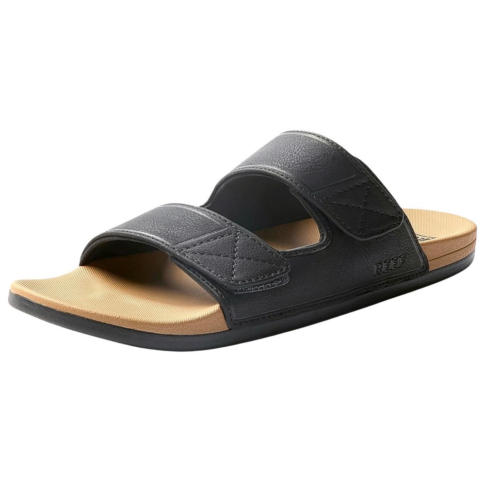 Reef Cushion Tradewind SL Slide Sandals - NWT Mens 12 Black / Tan - #48216-ZZ4